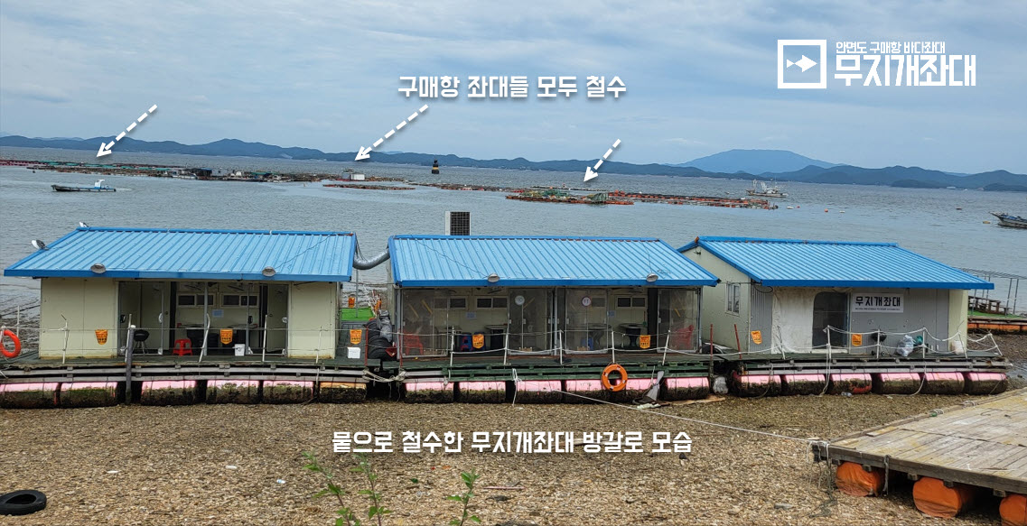 태풍 Khanun 안면도좌대낚시터 휴장안내