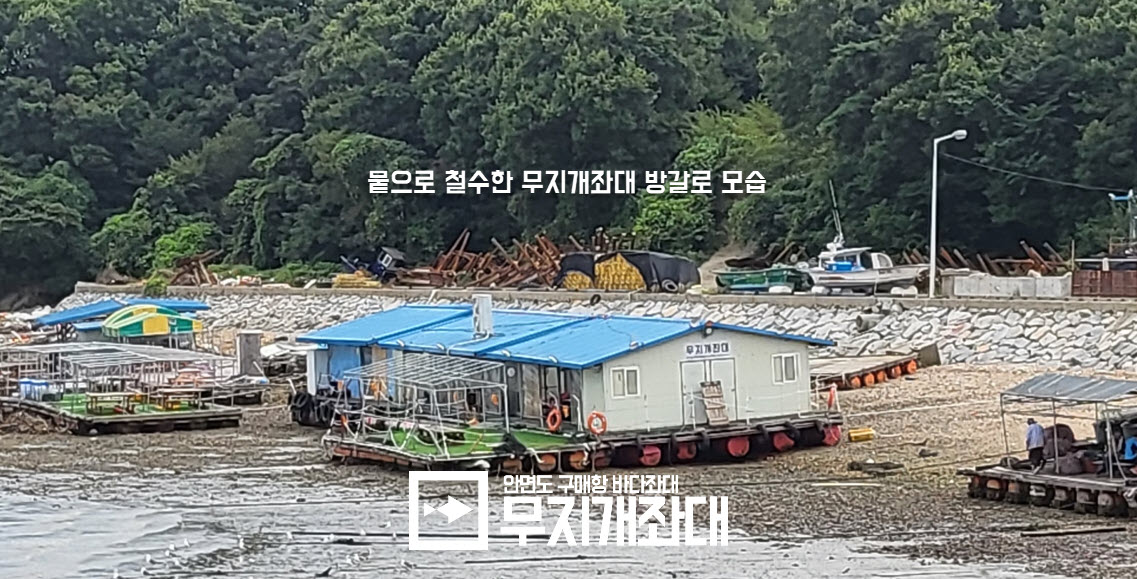 태풍 Khanun 안면도좌대낚시터 휴장안내